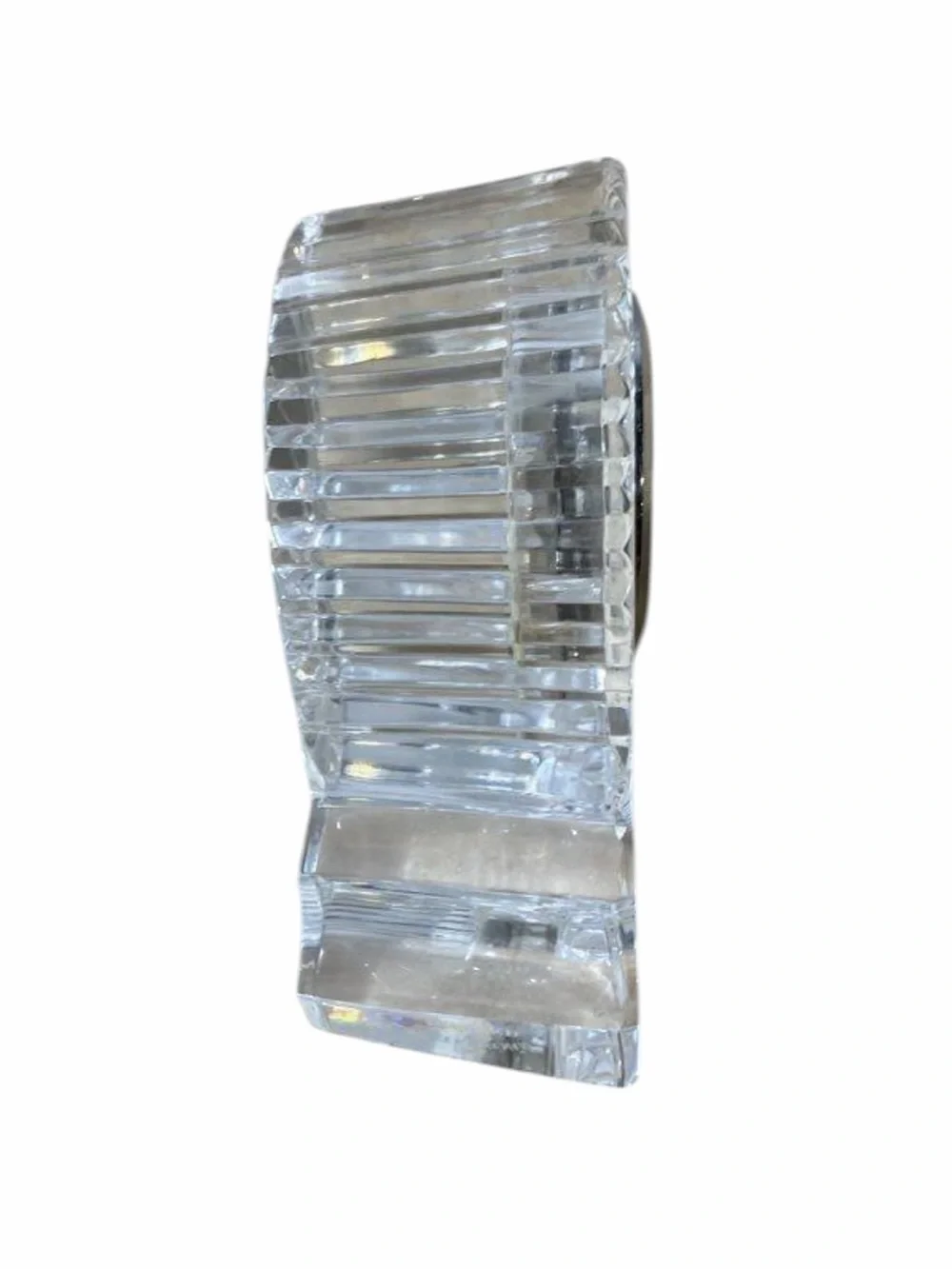 Waterford Crystal Clear Cut-Glass Mantel Clock
